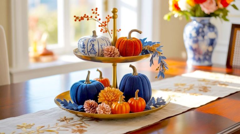 19+ Striking Fall Tiered Tray Decor Ideas to Transform Your Tables in No Time